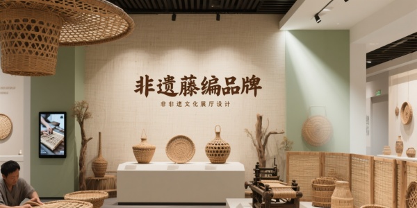 非遺文化藤編展廳設(shè)計